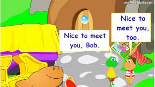 Nice to Meet You Greetings Expression in English for ESL kids [upl. by Annabell762]