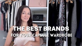 BEST Clothing Brands For Women To Build A Capsule Wardrobe  Personal Stylist Tips [upl. by Nitas]