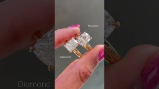 Moissanite vs Diamond 💎 WHATS THE DIFFERENCE [upl. by Aimaj]