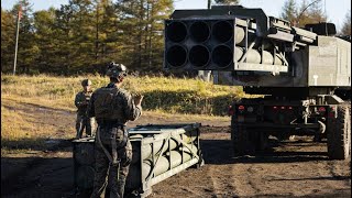 KS25  Bilateral HIMARSM270 MLRS Live Fire in Yausubetsu Japan [upl. by Nena155]