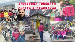 भोले बाबा तुंगनाथ के दरबार में tungnath Chopta Rudraprayagjay bholenath Pahadi life style [upl. by Raval]