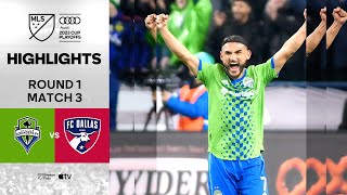 HIGHLIGHTS Seattle Sounders FC vs FC Dallas  November 10 2023 [upl. by Idnas8]