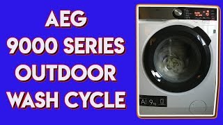 AEG 9000 Series Outdoor Wash Cycle 2018 [upl. by Sheeree]