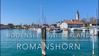 Romanshorn  The port city on Lake Constance  Bodensee  Switzerland 4K [upl. by Anirec]