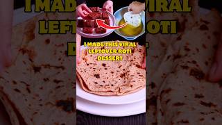 Roti ki bilkul nayi recipe😱😱😱Leftover roti sweets food foodie leftoverricerecipe [upl. by Redvers]