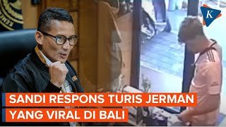 Tanggapan Sandiaga Uno soal Turis Jerman Pamer Alat Vital di Bali [upl. by Uphemia58]