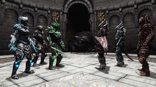 Skyrim NPC Battle  Dremora Vs Thalmor [upl. by Airamana]