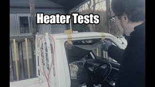 Converting a Kei truck into an EV  Heater Test  Part 14 [upl. by Dnamra]