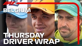 Thursday Drivers Wrap  2024 Belgian Grand Prix [upl. by Ynottirb]