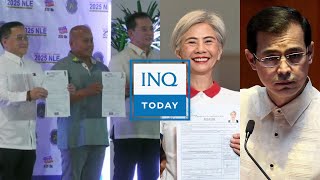 ‘Bato Dela Rosa Bong Go Phillip Salvador’ More politicians file COCs for senator  INQToday [upl. by Constanta]