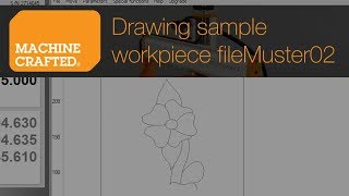 Stepcraft 420 Desktop CNC System Drawing sample workpiece fileMuster02 plt [upl. by Klapp461]