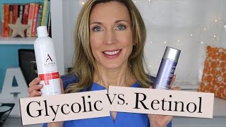 Help for Crepey Body Skin Retinol Vs Glycolic Lotion [upl. by Akcemat]