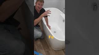 how to install a soaking tub shorts [upl. by Eibot]