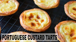 Pasteis De Nata  Make Authentic Portuguese Custard Tarts At Home [upl. by Byran660]