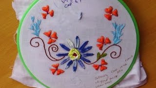 Hand Embroidery Designs  121  Cast stitch amp Picot stitch designs [upl. by Nwahsat337]