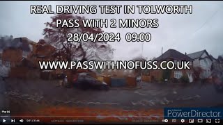 REAL DRIVING TEST ROUTE IN TOLWORTH 7 [upl. by Ruon450]