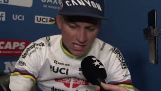 Mathieu van der Poel  Interview at the finish  E3 Saxo Classic 2024 [upl. by Magdaia]