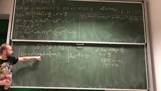 03 AQE Second order differential equation Part 2 Complementary Function Repeated Real Roots [upl. by Naj]