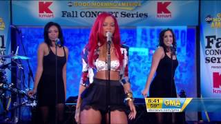 Rihanna Only Girl In The World LIVE GMA [upl. by Zevahc]