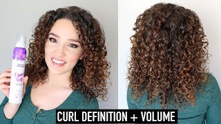 Not Your Mothers Curl Talk MOUSSE Review amp Routine  Best Mousse for Curly Hair [upl. by Asira]