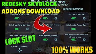 Redesky Skyblock Addons download 2021  CREATOR X  Redesky Skyblock addons [upl. by Dnumde]