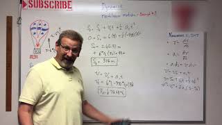 Dynamics  Lesson 4 Rectilinear Constant Acceleration Example 3 [upl. by Radnaskela]