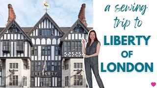 My sewing week and a trip to Liberty of Londons Fabric department fridaysews [upl. by Riek488]