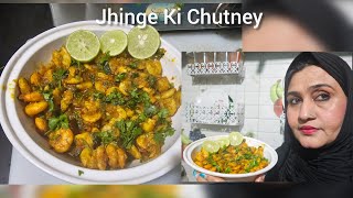 Jhinga Chutney  Koliwada Jhinga Recipe  Prawns Masala food cookingchannel [upl. by Ynaffet]