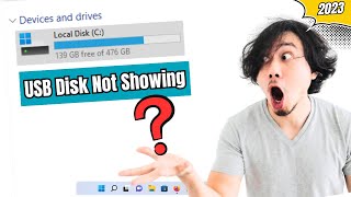 USB Detected But Not Showing in My Computer BEST FIX Windows 1011 [upl. by Nnywg]