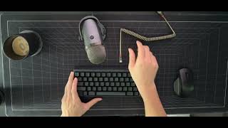 HHKB Pro 2 with Deskey Carrots Typing Sound Test [upl. by Ailedroc]