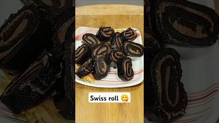 Swiss roll recipe  simple and classic  3 Ingredients recipe 😋 authenticswissrollbiscuitrecipe [upl. by Maxine]