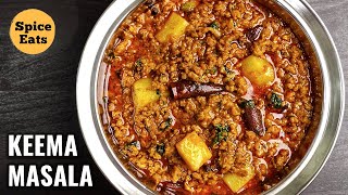 DHABA STYLE ALOO KEEMA  ALOO KEEMA MASALA  KEEMA RECIPE  MINCED MEAT RECIPE [upl. by Karlotte725]