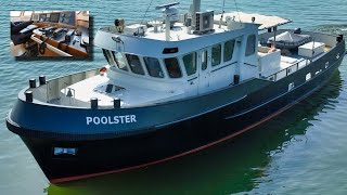 Trawler Style Explorer Yacht ‘Poolster’ 3000 NM Range [upl. by Maharva]