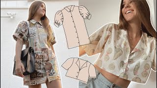 DIY  Button Up Dress or Shirt Self Drafting Process [upl. by Daniella500]