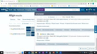 Comparing amino acid sequences using UniProt [upl. by Leanne]