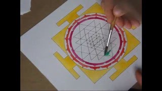 how to draw šrī yantra [upl. by Sylvester119]