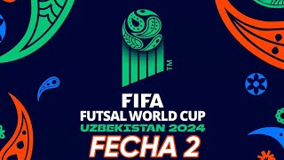 🛑TODOS LOS GOLES MUNDIAL FUTSAL UZBEKISTAN 2024 🏆 2° FECHA⚽ [upl. by Neelyaj]