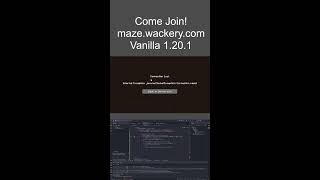 Experimental Minecraft Server  Come Join mazewackerycom [upl. by Enella671]