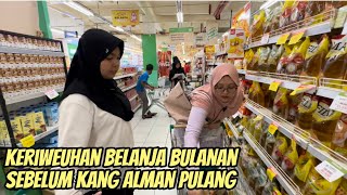 BELANJAN BULANAN MENANTI KANG AlmanMulyana1983 PULANG KE INDONESIA [upl. by Engvall]