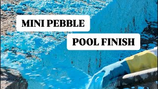 Mini Pebble Pool Finish Installation Satisfying From Start To Finish [upl. by Yhtimit]