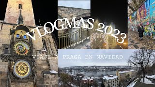 Vlogmas 2023 Viaje a Praga en diciembre mercados navideños nieve y frío [upl. by Lew640]