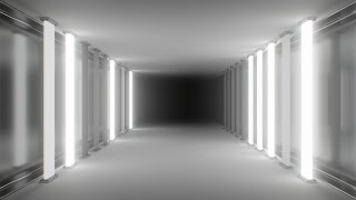 Fast Flashing Lights Black and White Strobe Neon Tunnel Corridor Hall 4K VJ Loop Motion Background [upl. by Stanislas989]