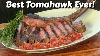 Best Tomahawk Ribeye Steak Recipe  Sunterra Pro Series  Ballistic BBQ  Santa Maria BBQ [upl. by Nirtak]