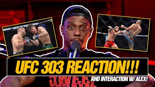 Jamahal Hill  UFC 303 Reaction and Interaction with Alex Pereira [upl. by Icken778]