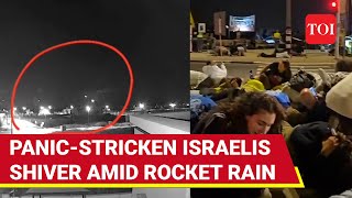 Hamasfired Rockets Give Israelis No Time To Escape Forced To Take Cover On Sderot Streets [upl. by Brubaker]