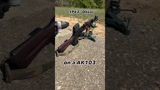 Initially sighting in the 1P63 “Obzor” reflex sight on an AK103 Russian SAIGA [upl. by Kelsy]