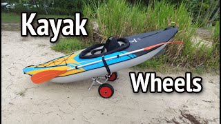 Kayak Wheels  on an Aquaglide Noyo90 [upl. by Noelopan130]