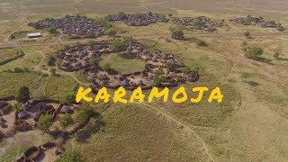 A Karamojong village known as “Manyatta” or “Ere”  Aerial View [upl. by Anawit734]