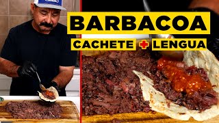 BARBACOA Easy Recipe for Smoked Lengua amp Beef Cheeks  Cachete [upl. by Can470]