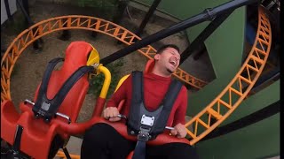 Tornado INTENSE Spinning Roller Coaster 4K POV  Bakken Denmark No Copyright [upl. by Jerrine]